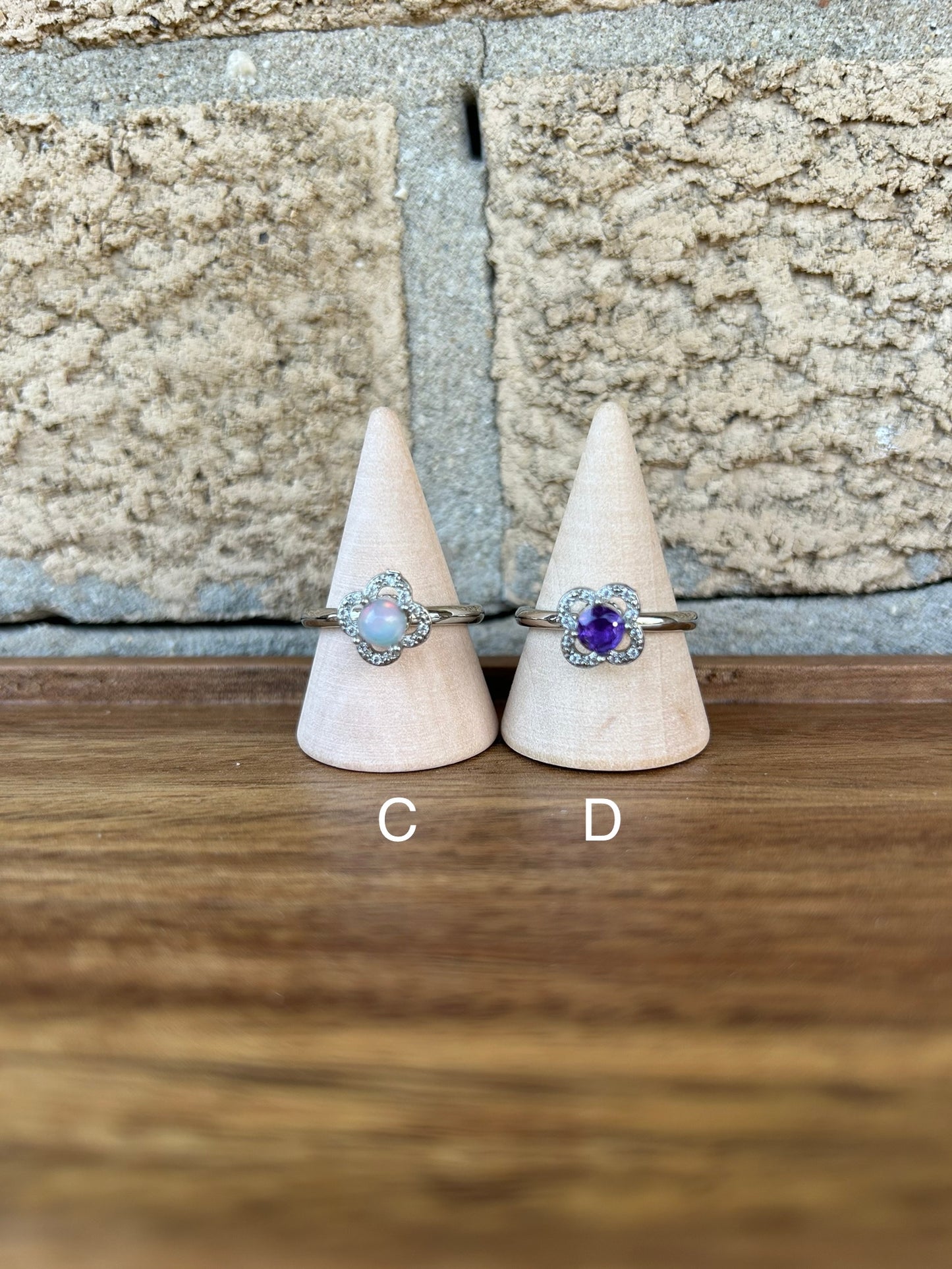 Crystal Spinning/Fidget Adjustable Rings- your pick