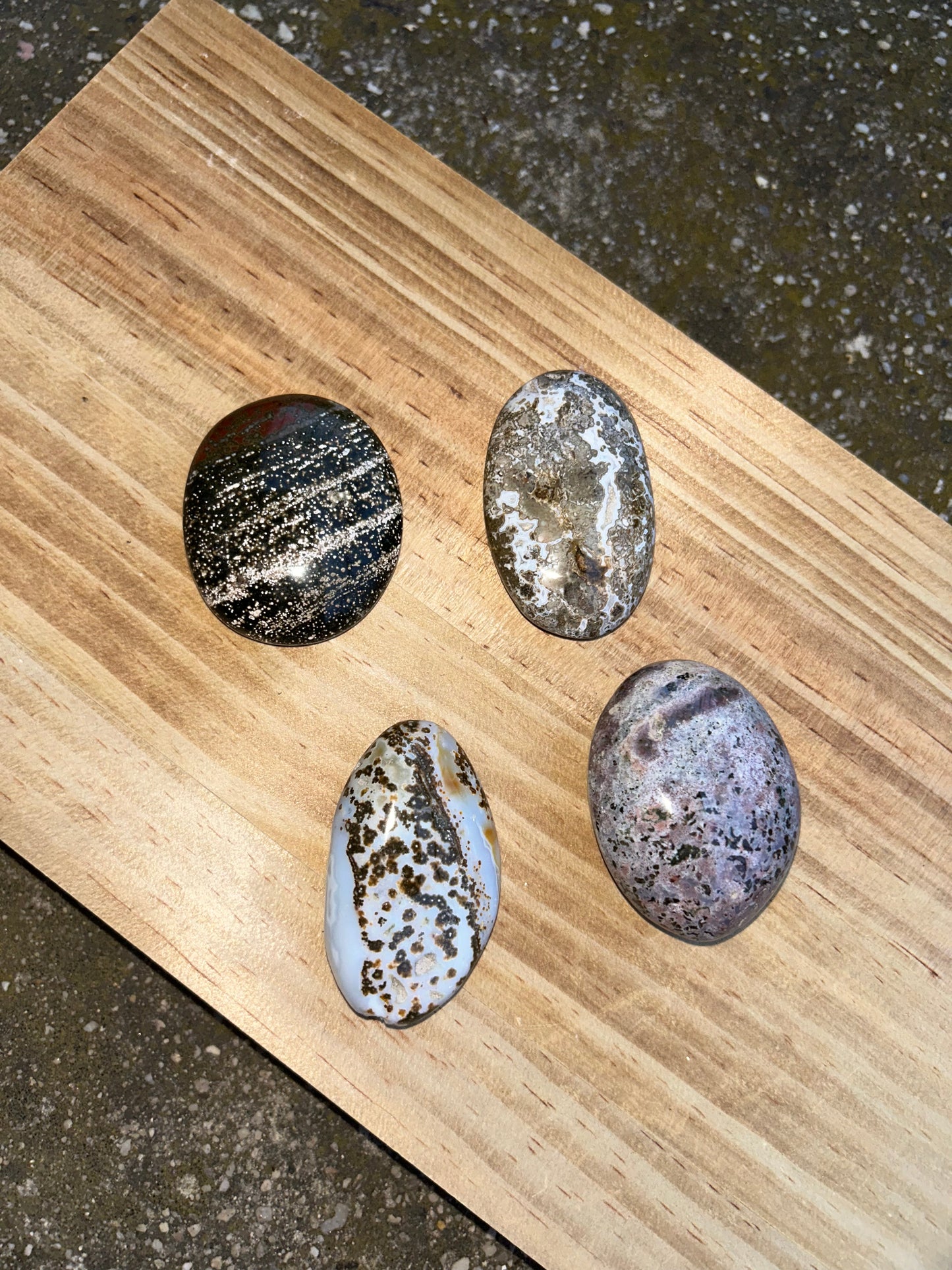 Ocean Jasper Palm Stone- Intuitively Chosen