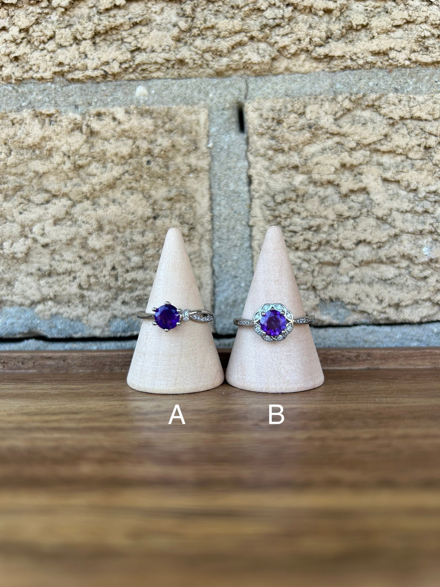 Amethyst Adjustable Rings- your pick