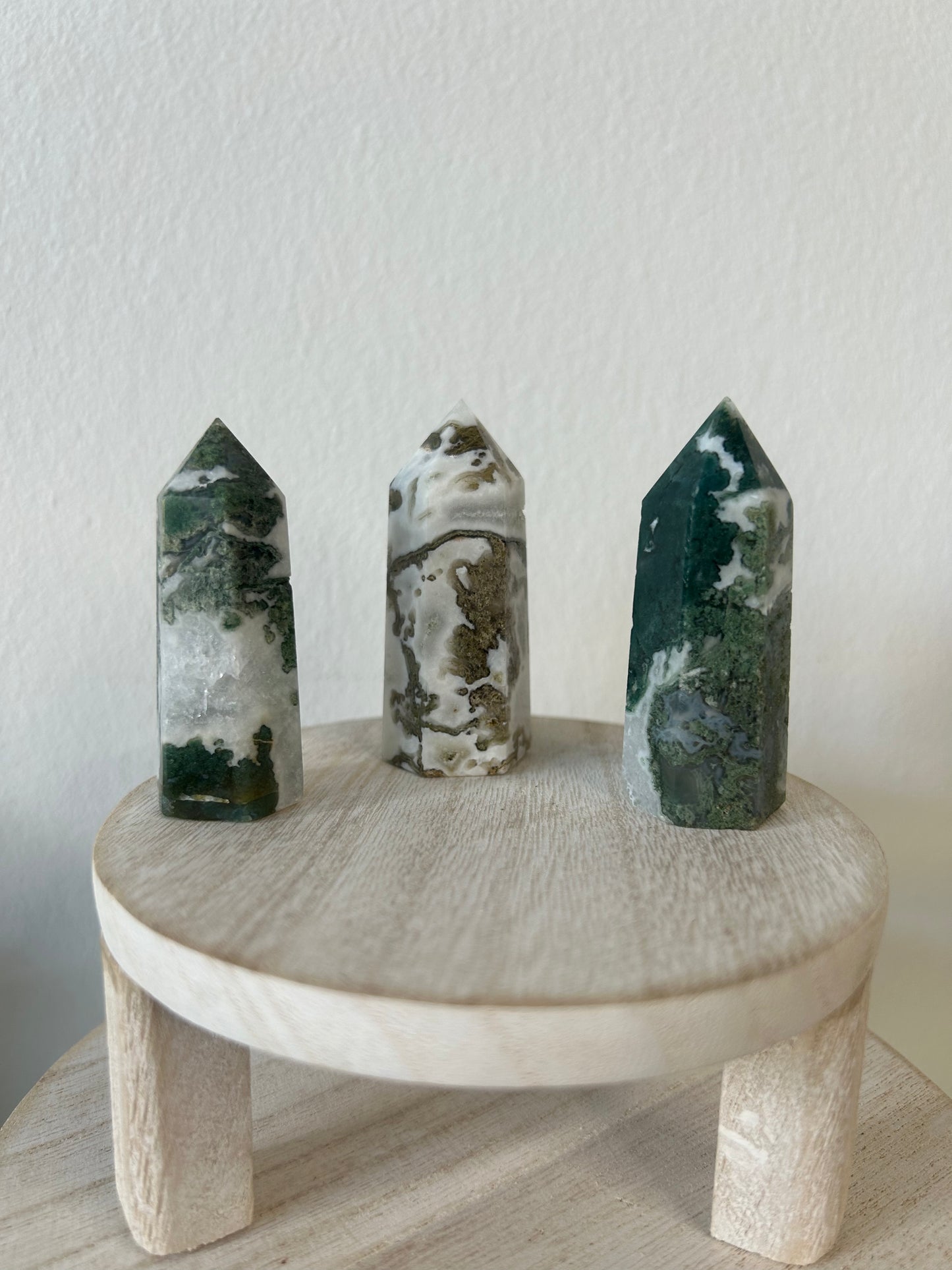 Moss Agate Tower- Intuitively Chosen