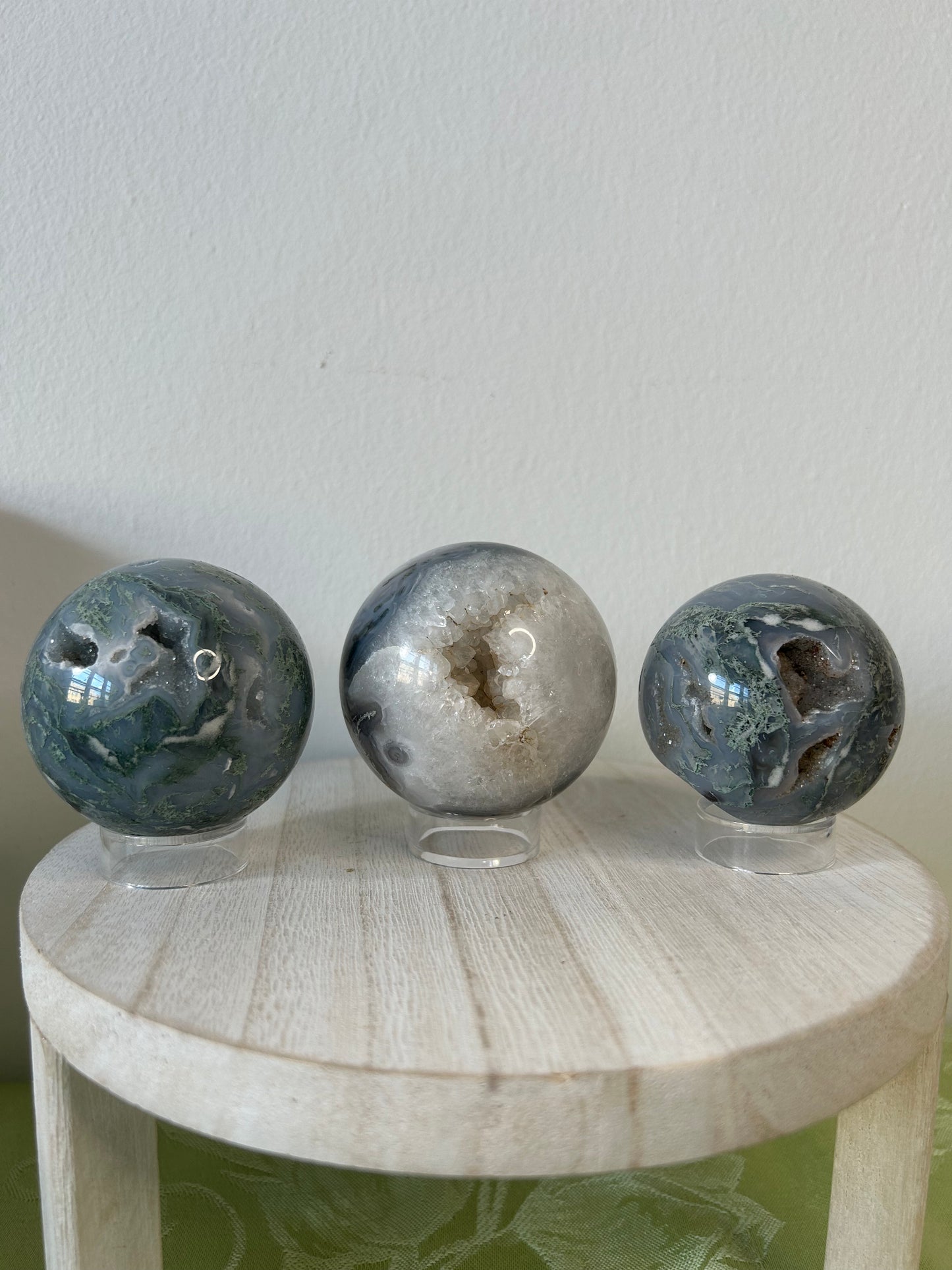 Moss Agate Sphere- 59,73,50
