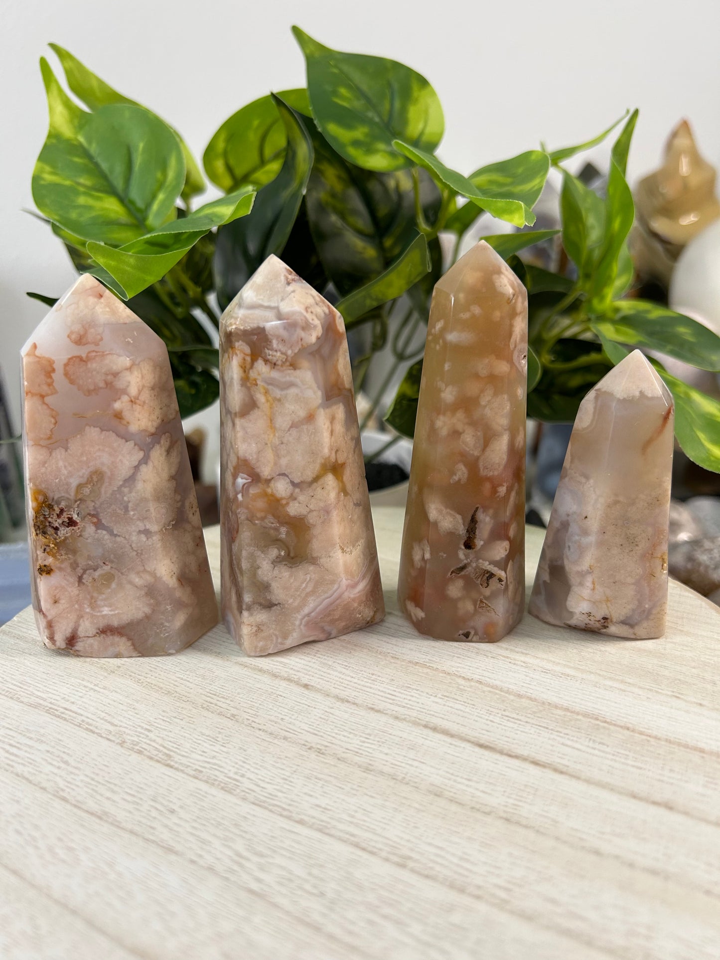 Flower Agate Tower- your choice
