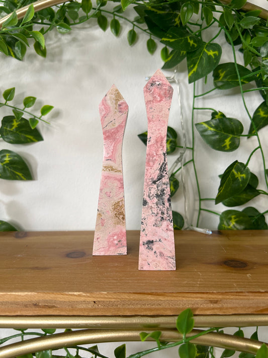 Peruvian Rhodochrosite Obelisk Towers- 36, 45