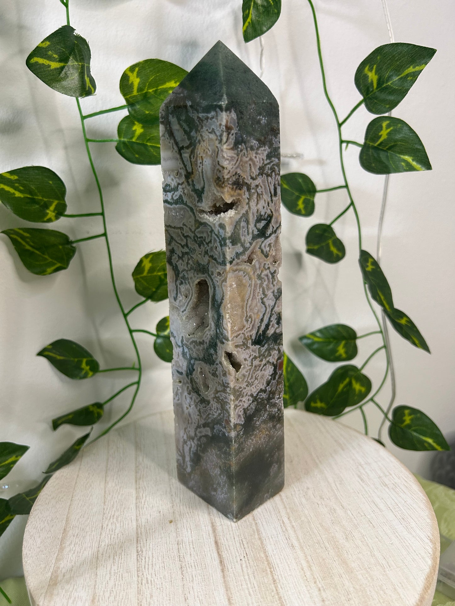 L Moss Agate Tower