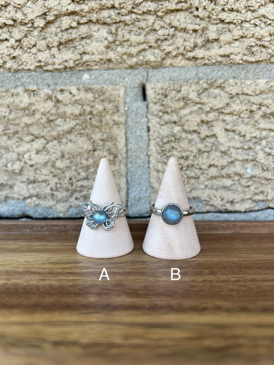 Labradorite Adjustable Rings- your pick