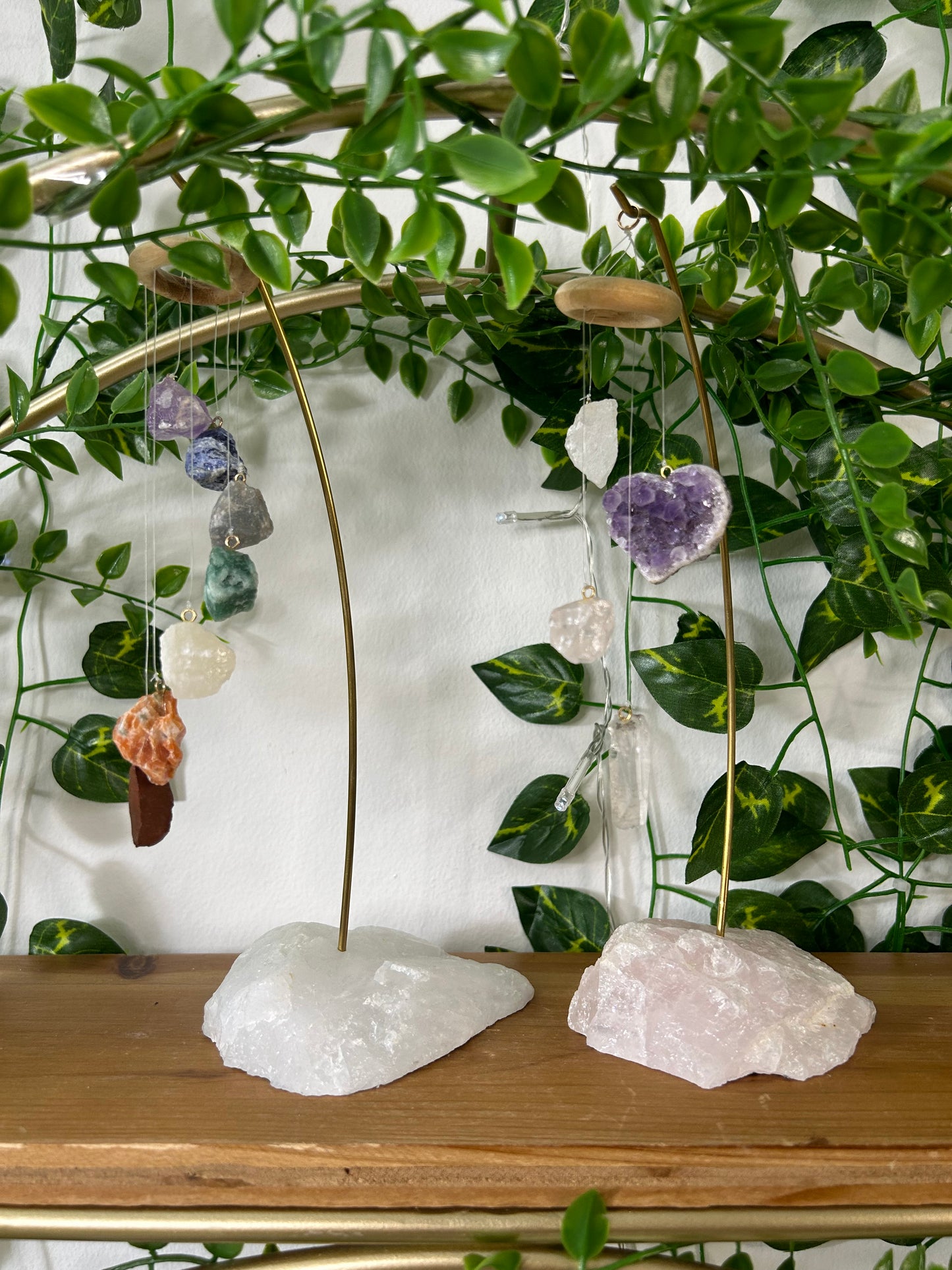 Decorative Hanging Crystal Display for Table or Shelf