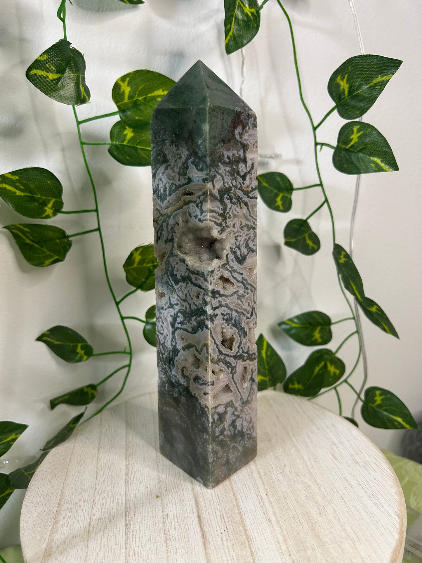 L Moss Agate Tower