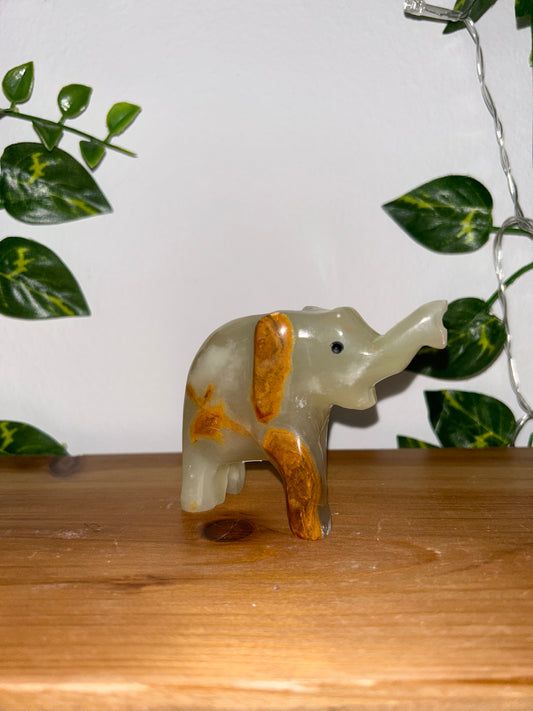 L Afghan Jade Elephant- Intuitively Chosen