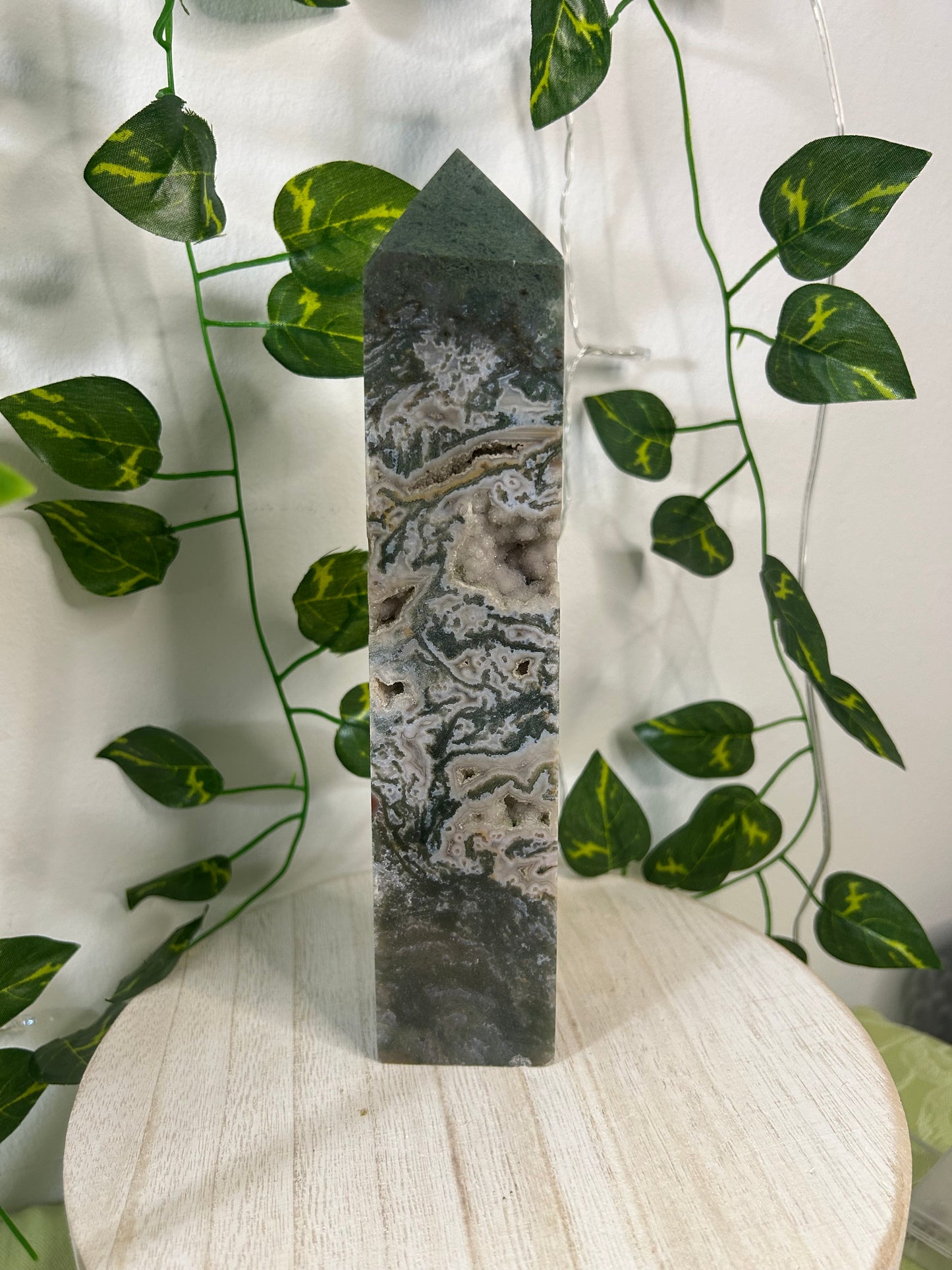 L Moss Agate Tower