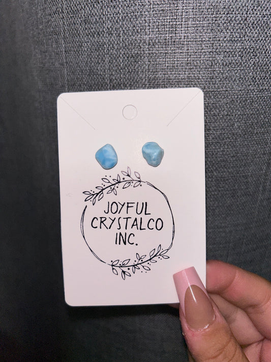 Larimar Raw S925 Studs