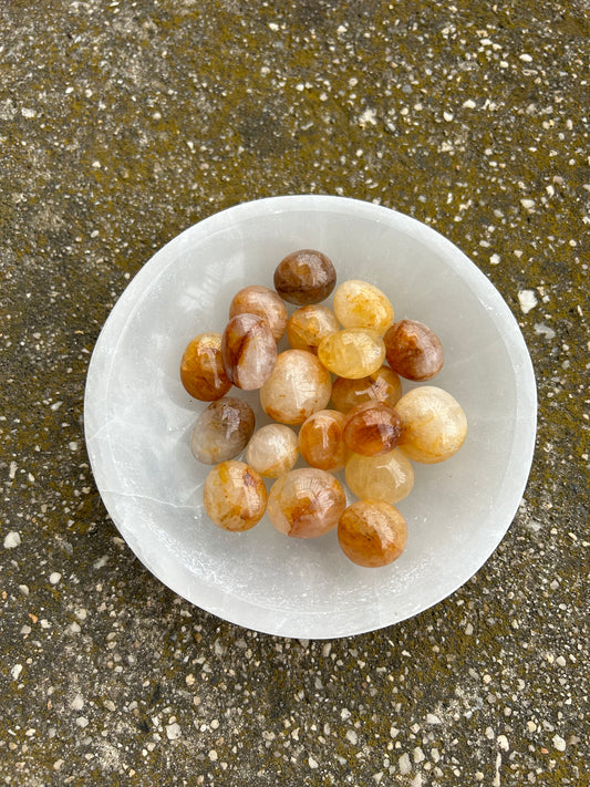 Golden Healer Quartz Tumbles