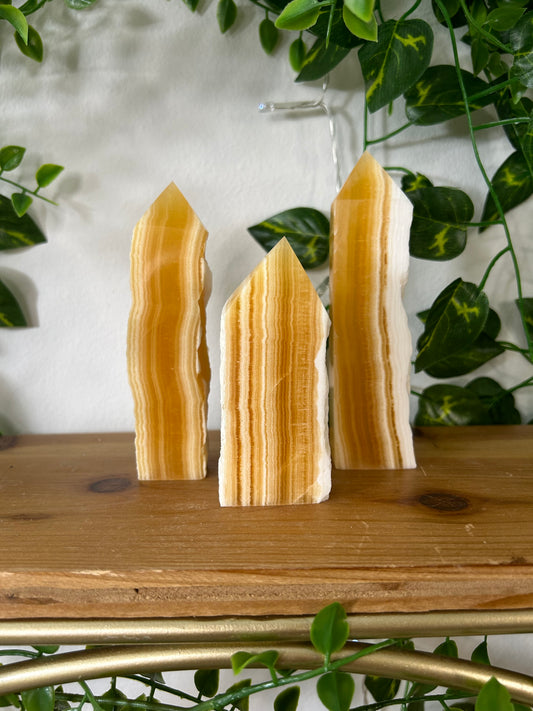 Orange Calcite Tower- 22, 25, 26