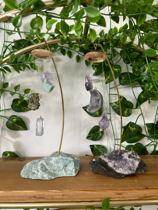 Decorative Hanging Crystal Display for Table or Shelf