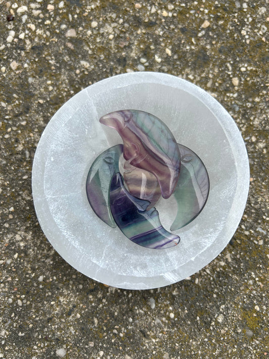 Fluorite Moon Face- Intuitively Chosen