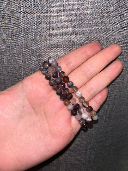 Botswana Agate Bracelet- 5mm